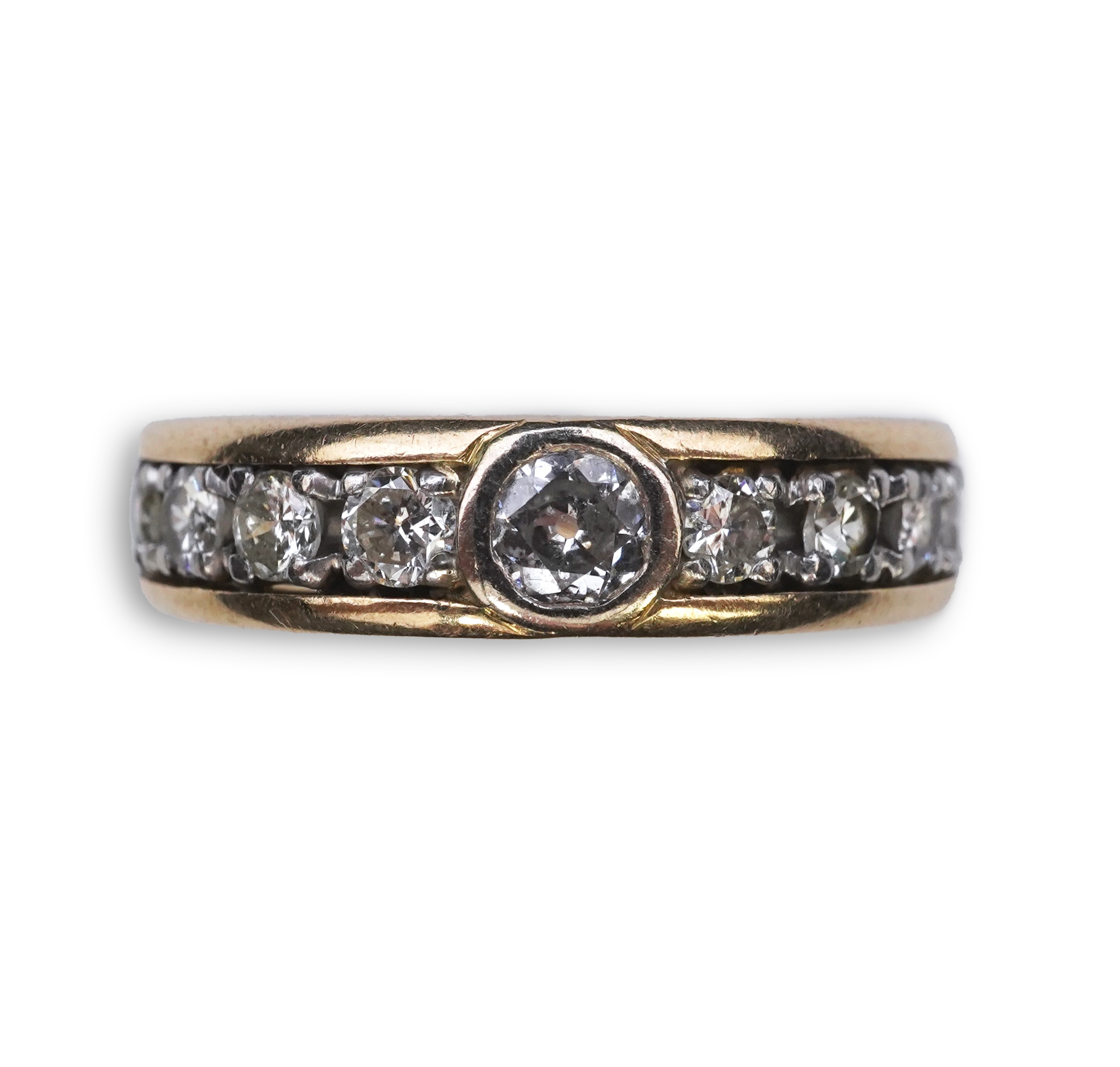 A diamond eternity ring